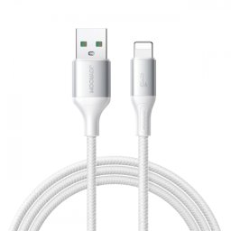 Cablu Date si Incarcare USB-A - Lightning Joyroom S-A28 Flash, 18W, 1m, Alb