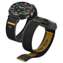 Curea Spigen Athlex Air pentru Samsung Galaxy Watch9 / Watch8 / Watch8 Classic Series, Neagra AMP10111
