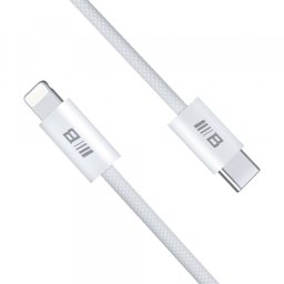 Cablu Date si Incarcare USB-C - Lightning Blueo, 20W, 2m, Alb