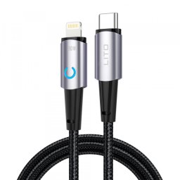Cablu Date si Incarcare USB-C - Lightning Lito LD10CL, 30W, 1m, Negru