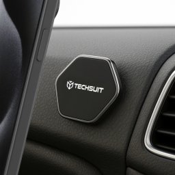 Suport Auto Magnetic Techsuit HOLD210-C, Universal, Negru