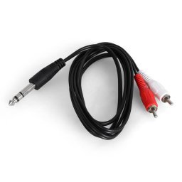Auna Cablu cu adaptor RCA stereo pentru 1x6,3 mm jack 1,5 metri (CJ-264-1.5M)