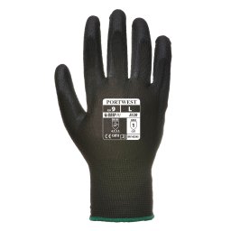 Manusi de lucru, PU, negru, L