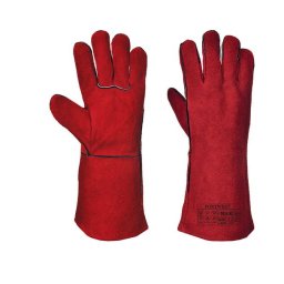Manusi din piele pentru sudori, rosu, Portwest, XL
