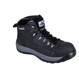 Ghete din piele nabuc,negru,Portwest 44