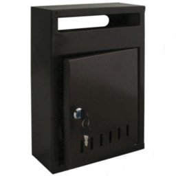 Cutie postala metalica, A4, 33x23 cm, negru