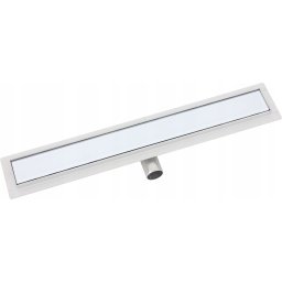 Rigola dus Hydroland Neo Pure, sticla securizata alba, lungime 60 cm
