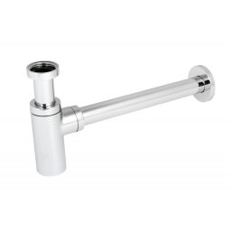 Sifon lavoar Hydroland, 1 1/4" x 32 mm, forma rotunda, alama, cromat