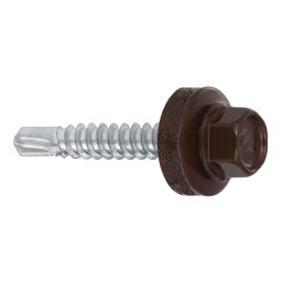 Autoforant RAL 4,8 x 55 cu saiba EPDM, prindere pe lemn RAL 8017