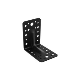 Coltar ranforsat pentru lemn negru 90x90x65x2,5 mm