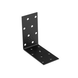 Coltar perforat pentru lemn negru 80x80x40x2.0 mm