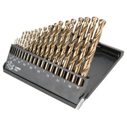 Burghie metal HSS-CO 1.0 - 10.0 mm 19buc/set
