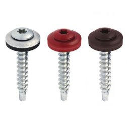 Autoforant cap bombat TX20 cu saiba EPDM imbinare tabla 4.8 x 19 RAL RAL - 8017