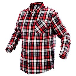 Camasa de lucru, rosu-alb-negru, NEO XXL