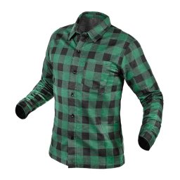 Camasa tip flanel, verde, NEO XL