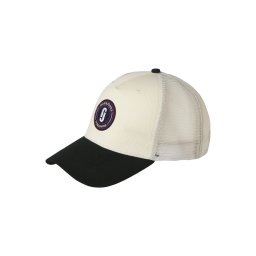 JACK & JONES Șapcă 'JACDEFT' negru / alb