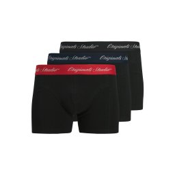 JACK & JONES Boxeri 'JACNORREBRO' albastru închis / roșu / negru