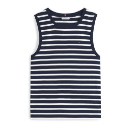 Tommy Hilfiger Curve Top 'CODY' bleumarin / alb