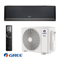Aparat de aer conditionat inverter Gree Airy GWH24AVEXF-K6DNA1A, 24 000BTU, 48 m², A+++/A++, Wi-Fi, R-32, Negru