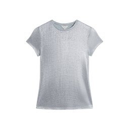 TED BAKER Top Latrina Metallic Jersey Fitted 283107 blue