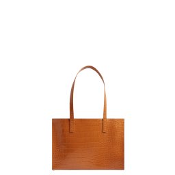 TED BAKER Geantă Welona Croc Effect Elongated Icon 282818 tan