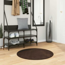 Covoare de zona Rotund HUARTE Maro Ø 80 CM GartenMobel Dekor