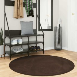 Covoare de zona Rotund HUARTE Maro Ø 120 CM GartenMobel Dekor