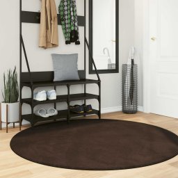 Covoare de zona Rotund HUARTE Maro Ø 160 CM GartenMobel Dekor