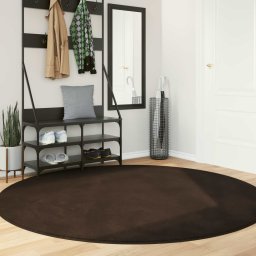 Covoare de zona Rotund HUARTE Maro Ø 200 CM GartenMobel Dekor
