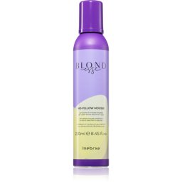 Inebrya BLONDesse No-Yellow Mask balsam spumă neutralizeaza tonurile de galben 250 ml