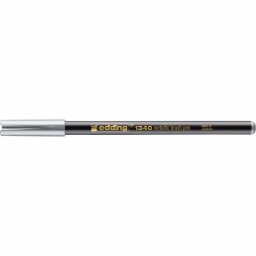 Marker Edding 1340 Metallic, varf tip pensula, 1-6 mm, argintiu