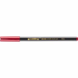 Marker Edding 1340 Metallic, varf tip pensula, 1-6 mm, rosu metalic