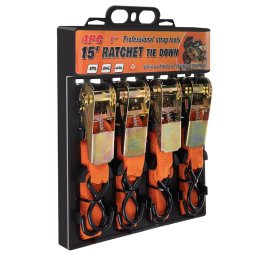 Set 4 chingi ancorare cu clichet 1" x 3 m max 100 kg