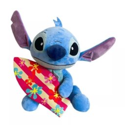 Stitch: Figurină de pluș cu placă de surf - 50 cm