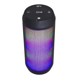 Boxa portabila EP133K FADO - Difuzor Bluetooth FM LED Negru-Argintiu