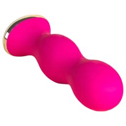 Perifit - Bilă geisha vibratoare controlată prin aplicație (roz)