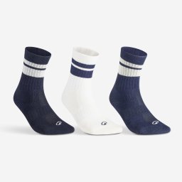 Set 3 perechi șosete de sport lungi RS 500 Bej Albastru