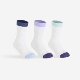 Set 3 perechi șosete de sport lungi RS 500 Bej Albastru