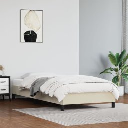 Gossi cadru de pat, crem, 80x200 cm, piele ecologica