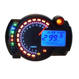 Ceas kilometraj digital, turometru analog, universal, culoare negru