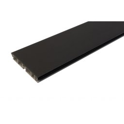 Plinta PVC pentru mascare picioare bucatarie, L=2000 mm, H=100/120/150 mm, l=13 mm, 1 canal pentru clips, finisaj negru (Inaltime: 100 mm)