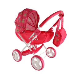 Cărucior pentru păpuși, roșu