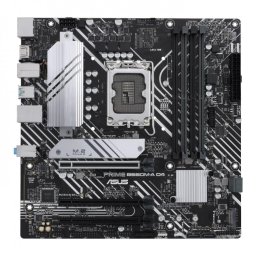 Placa de baza Second Hand Asus PRIME B660M-A D4, Socket LGA1700 pentru Intel gen 12/13/14, mATX, Shield, Cooler