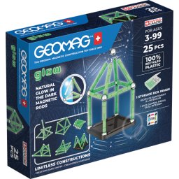 Set de constructie magnetic geomag glow 25 piese, 328