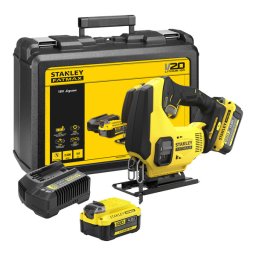 Fierastrau pendular cu acumulator 18V Stanley Fatmax V20 SFMCS600M2K, 2 x acumulator 4 Ah, incarcator si valiza transport