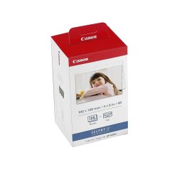 Set Canon KP-108IN Ribon + set hartie (10x15 cm) pentru 108 printuri, compatibil cu imprimantele CP