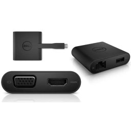 Dell Adapter - USB-C to HDMI/VGA/Ethernet/USB 3.0 DA200