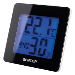 Termometru Sencor SWS 1500 B, functie desteptator, negru