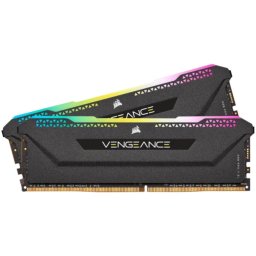 Kit de Memorie Corsair Vengeance RGB Pro SL 32GB, DDR4, 3200MHz, CL16, 2x16GB, 1.35V, Negru