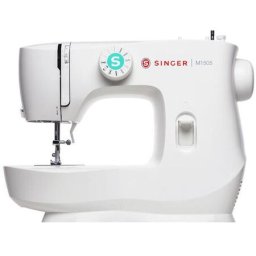 Masina de cusut Singer M1505, 6 programe, Presetare lungime si latime a cusaturii, Iluminare LED, Alb
